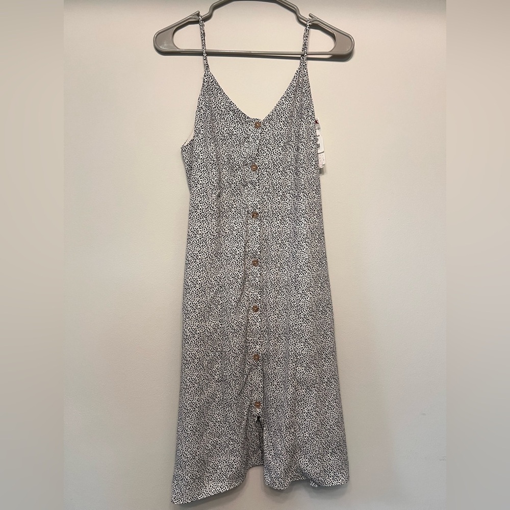 Button-Down Spaghetti Strap Dress Medium